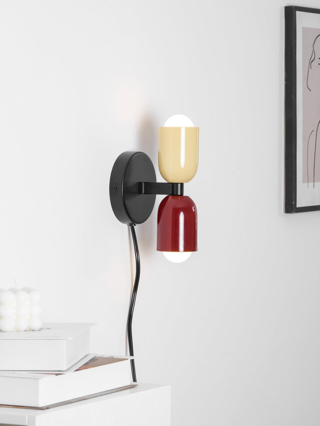 Couleur Dual Glow Wall Light, Plug-In Wall Sconce, detail 84