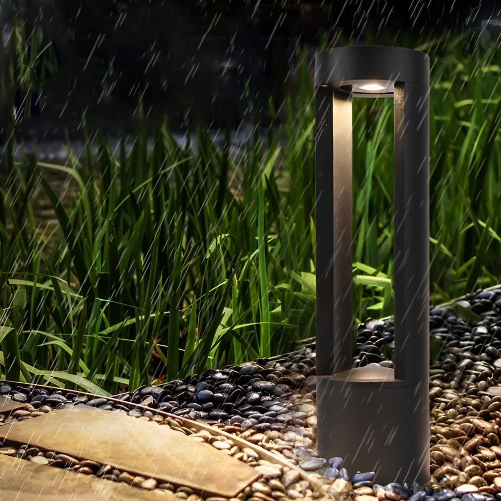 Creative Hollow Cylindrical Shaped LED Lamp Post Lights Exterior Lights Waterproof Exterior Pole Light, Outdoor Wall Light, detail 4