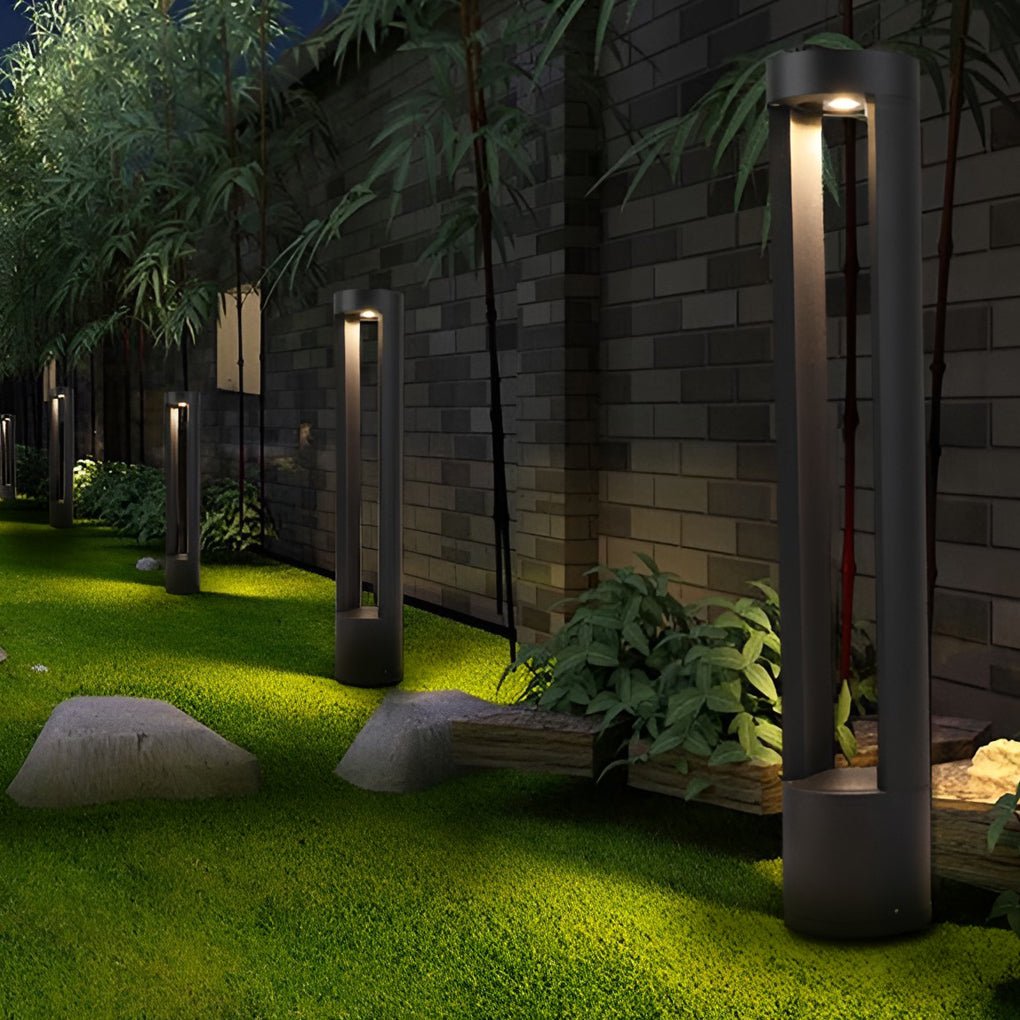 Creative Hollow Cylindrical Shaped LED Lamp Post Lights Exterior Lights Waterproof Exterior Pole Light, Outdoor Wall Light, detail 3