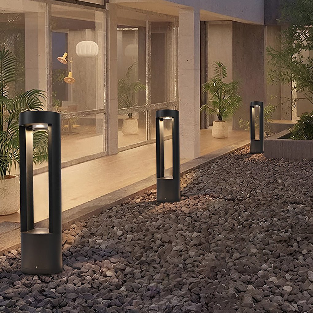 Creative Hollow Cylindrical Shaped LED Lamp Post Lights Exterior Lights Waterproof Exterior Pole Light, Outdoor Wall Light, detail 2