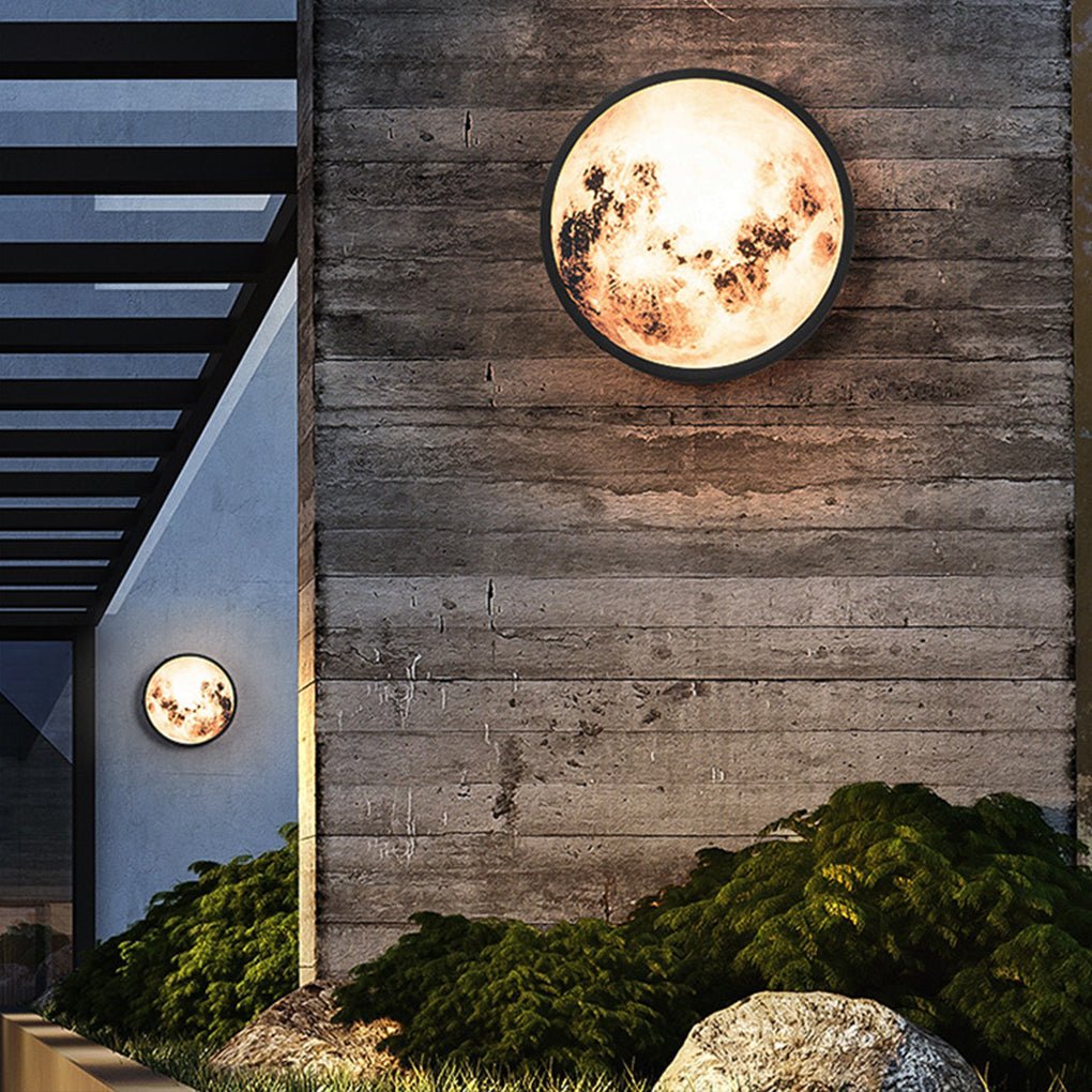 Creative Moon Exterior Waterproof Garden Light LED Exterior Wall Light, Outdoor Wall Light, detail 4