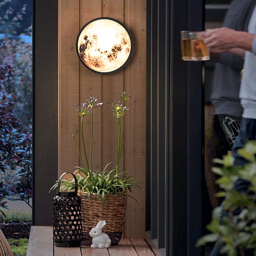 Creative Moon Exterior Waterproof Garden Light LED Exterior Wall Light, Outdoor Wall Light, detail 2