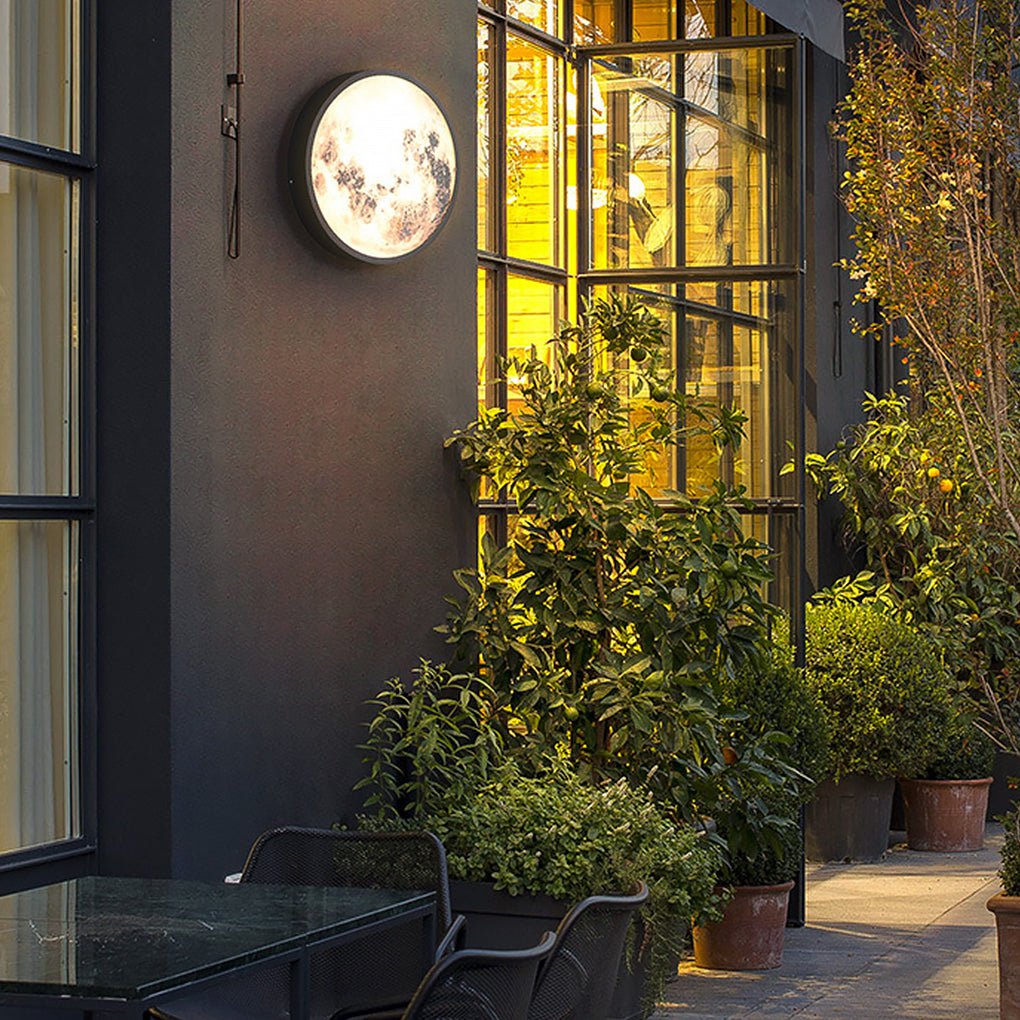 Creative Moon Exterior Waterproof Garden Light LED Exterior Wall Light, Outdoor Wall Light, detail 3