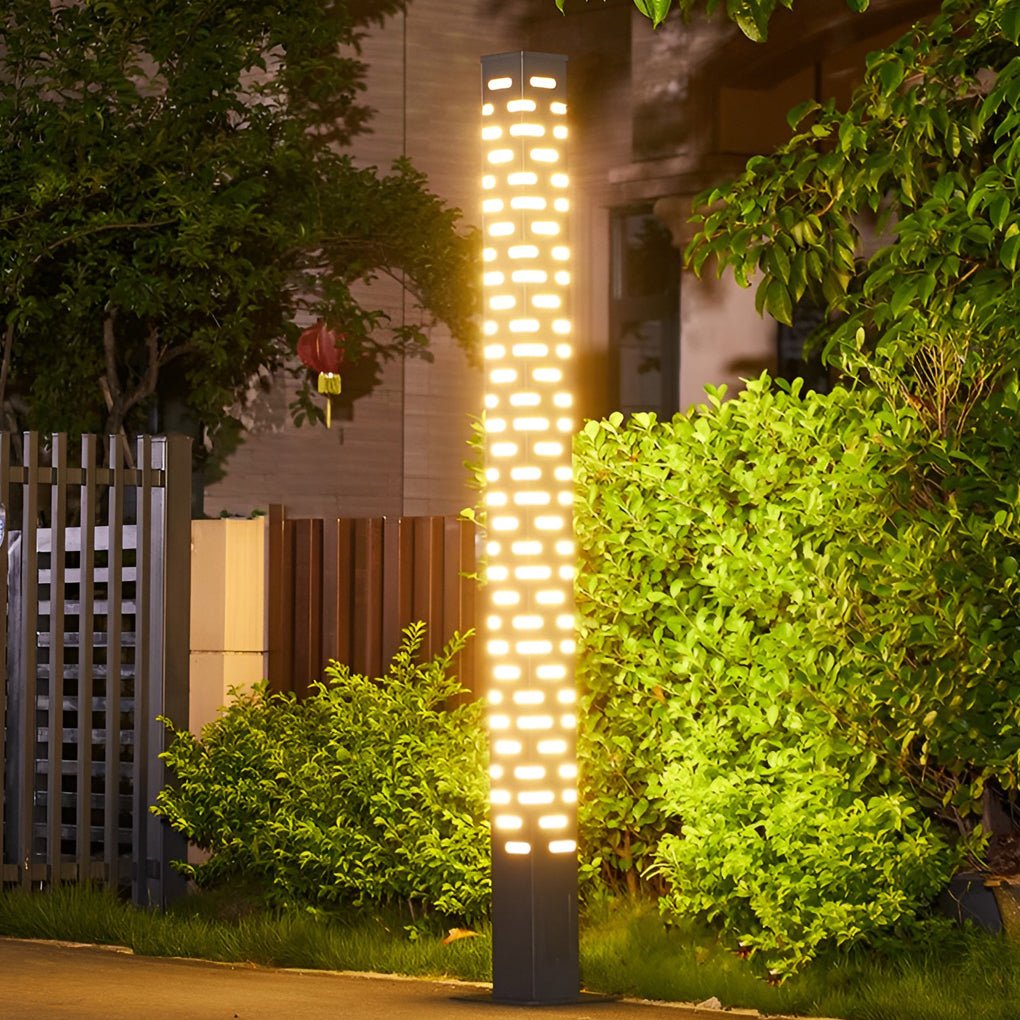 Contemporary Exterior Post Lights Decorative Pillar and Pole Lamps for Gardens and Pathways, Outdoor Wall Light, detail 5