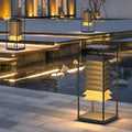 Creative Waterproof Exterior Post Lights Pillar Light Garden Lights Landscape Lighting, Outdoor Wall Light, Stainless Steel, 9"