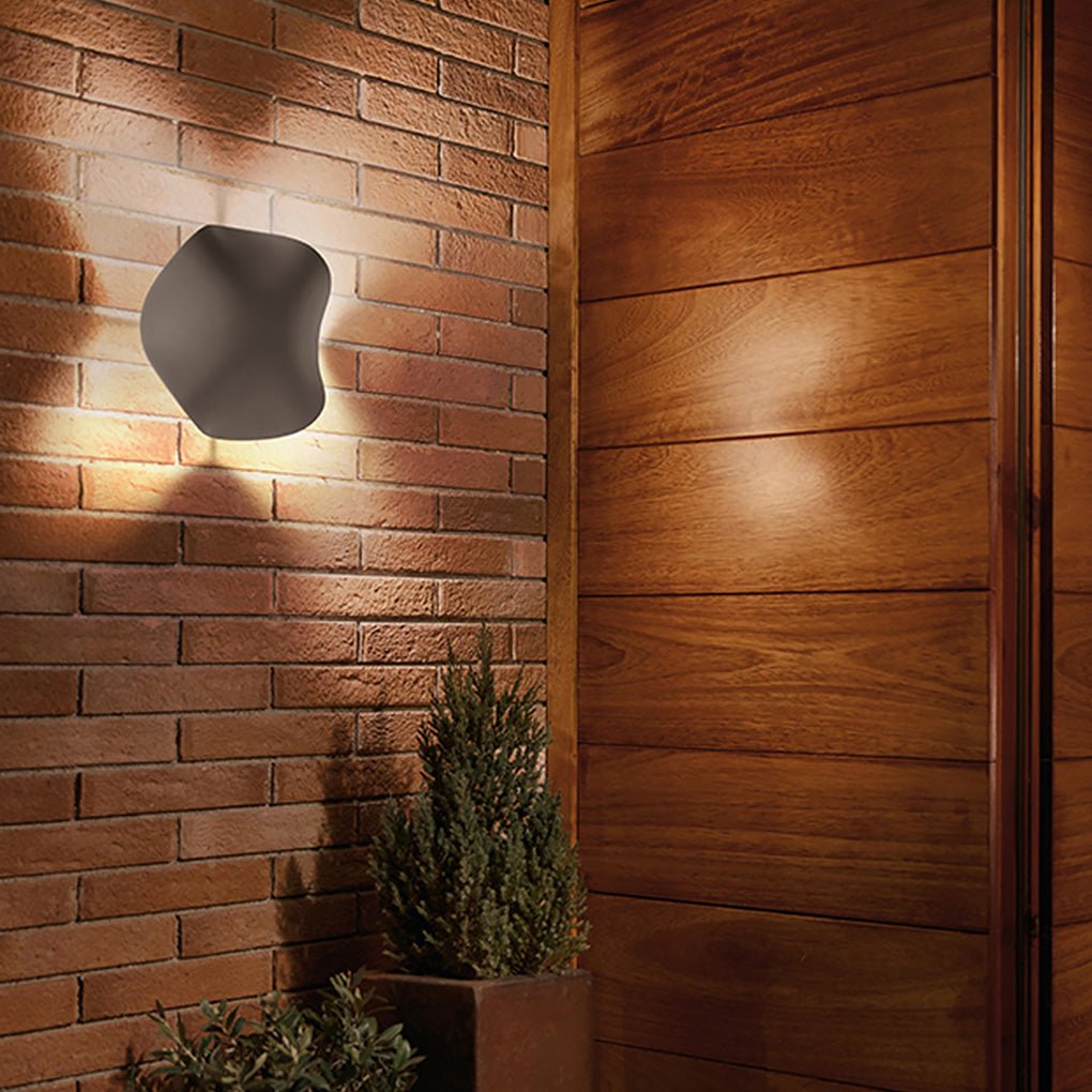 Creative Wave Stacking Exterior Waterproof Landscape Lighting Wall Fixtures Fence Post Lamp, Outdoor Wall Light, detail 4
