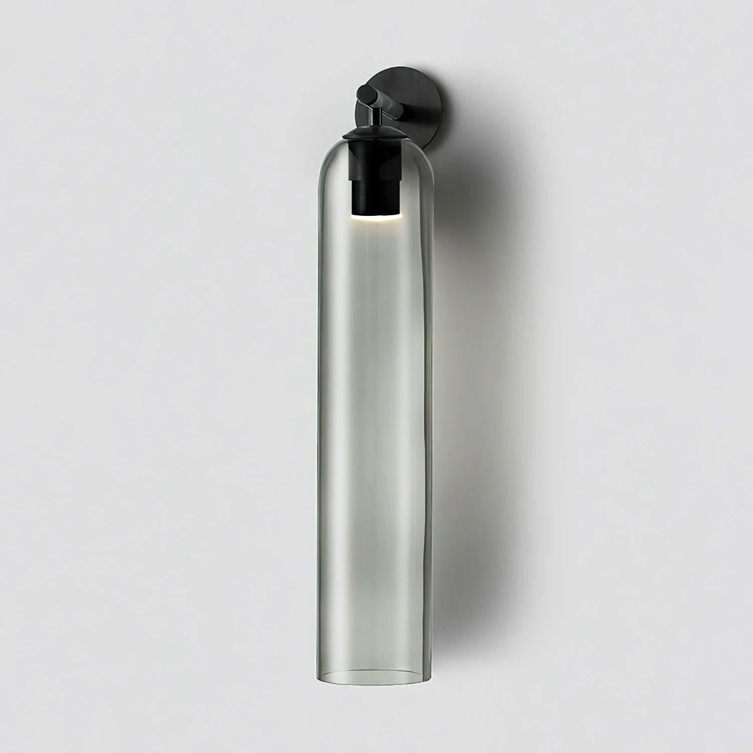 Cylindrical Art Glass Wall Light, Bedroom Wall Sconce, detail 11