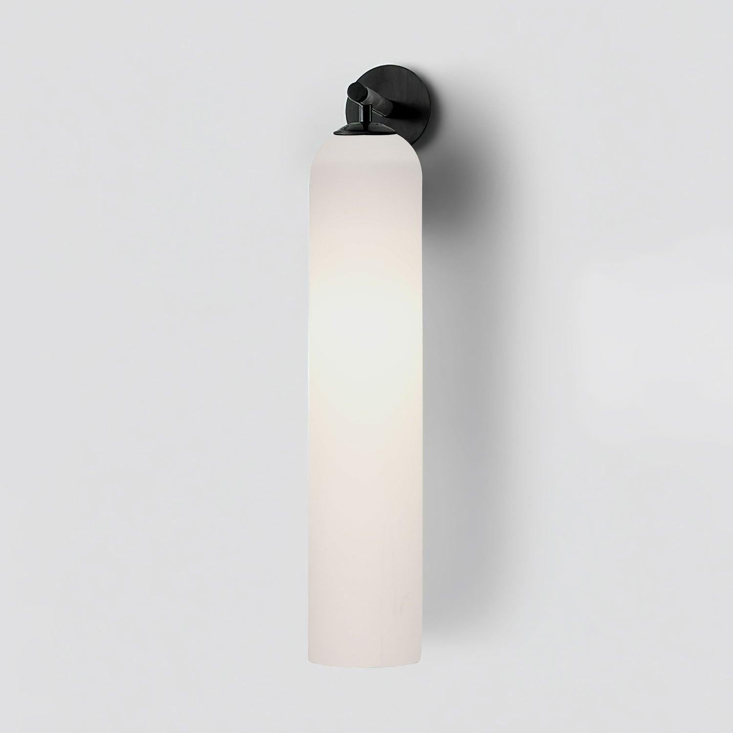 Cylindrical Art Glass Wall Light, Bedroom Wall Sconce, detail 14