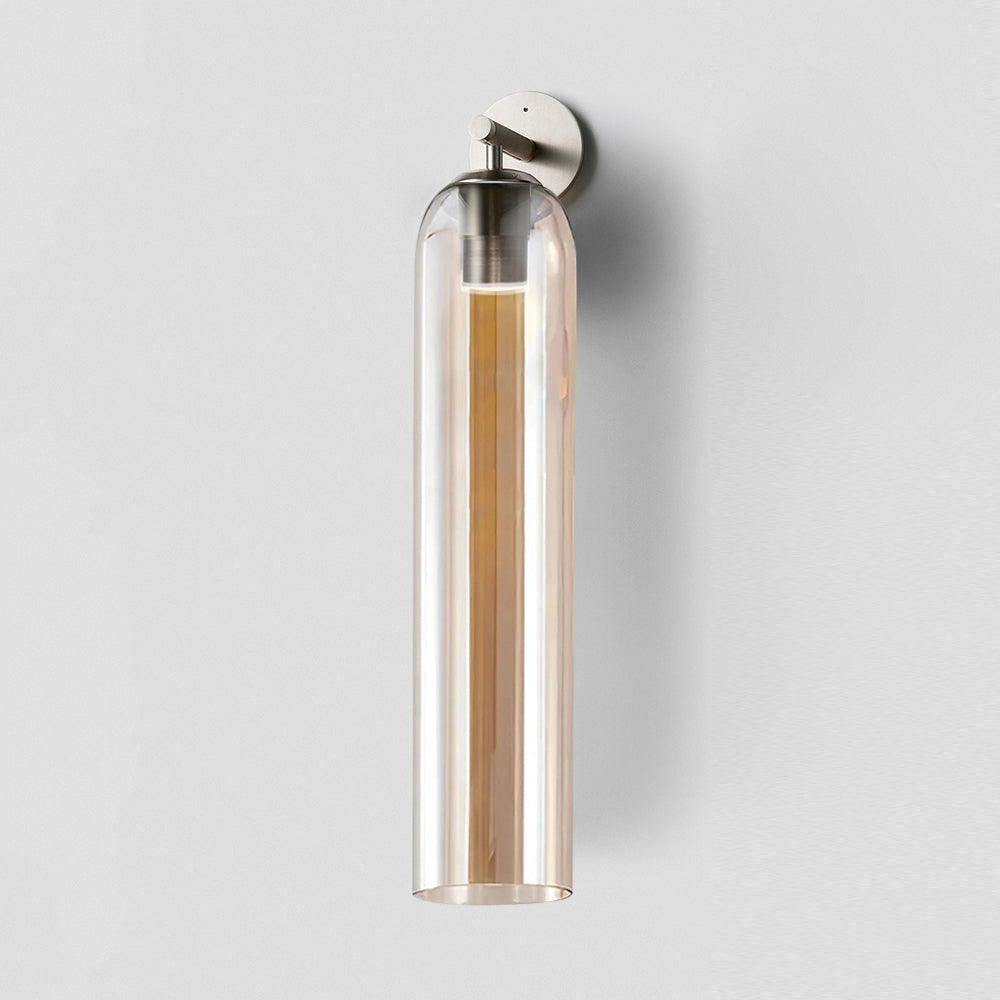 Cylindrical Art Glass Wall Light, Bedroom Wall Sconce, detail 17