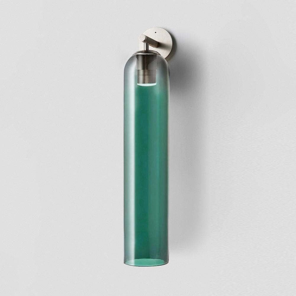 Cylindrical Art Glass Wall Light, Bedroom Wall Sconce, detail 19