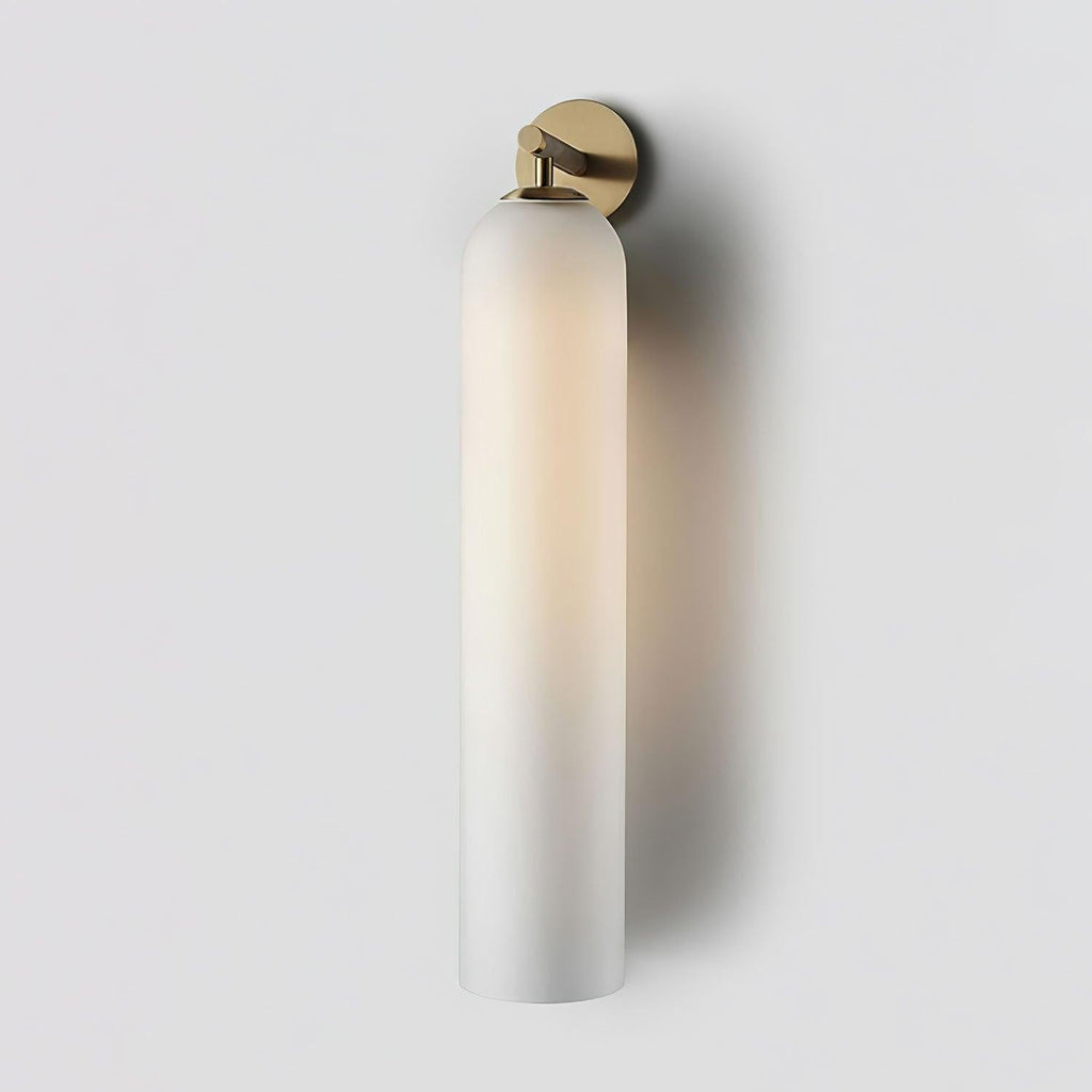Cylindrical Art Glass Wall Light, Bedroom Wall Sconce, detail 2