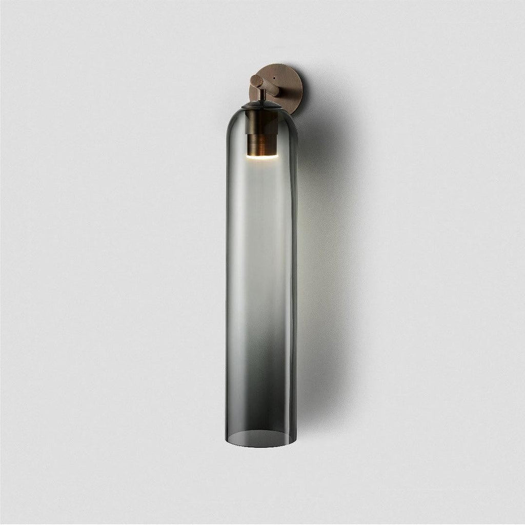 Cylindrical Art Glass Wall Light, Bedroom Wall Sconce, detail 45