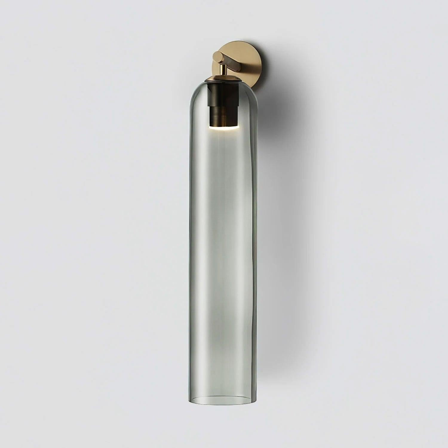 Cylindrical Art Glass Wall Light, Bedroom Wall Sconce, detail 4