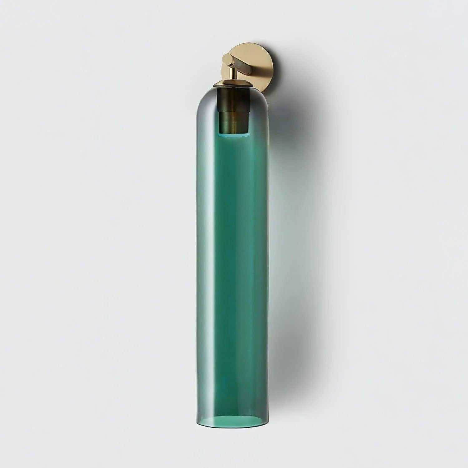 Cylindrical Art Glass Wall Light, Bedroom Wall Sconce, detail 5