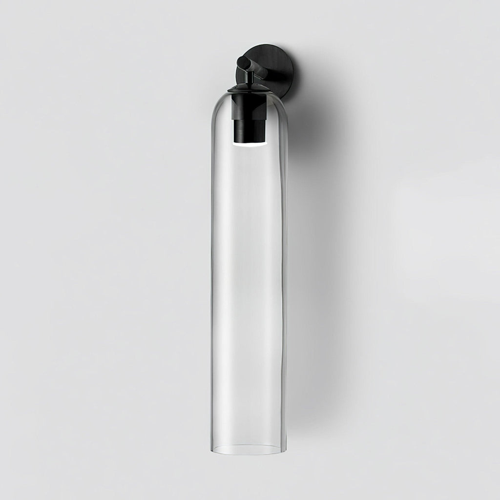 Cylindrical Art Glass Wall Light, Bedroom Wall Sconce, detail 8