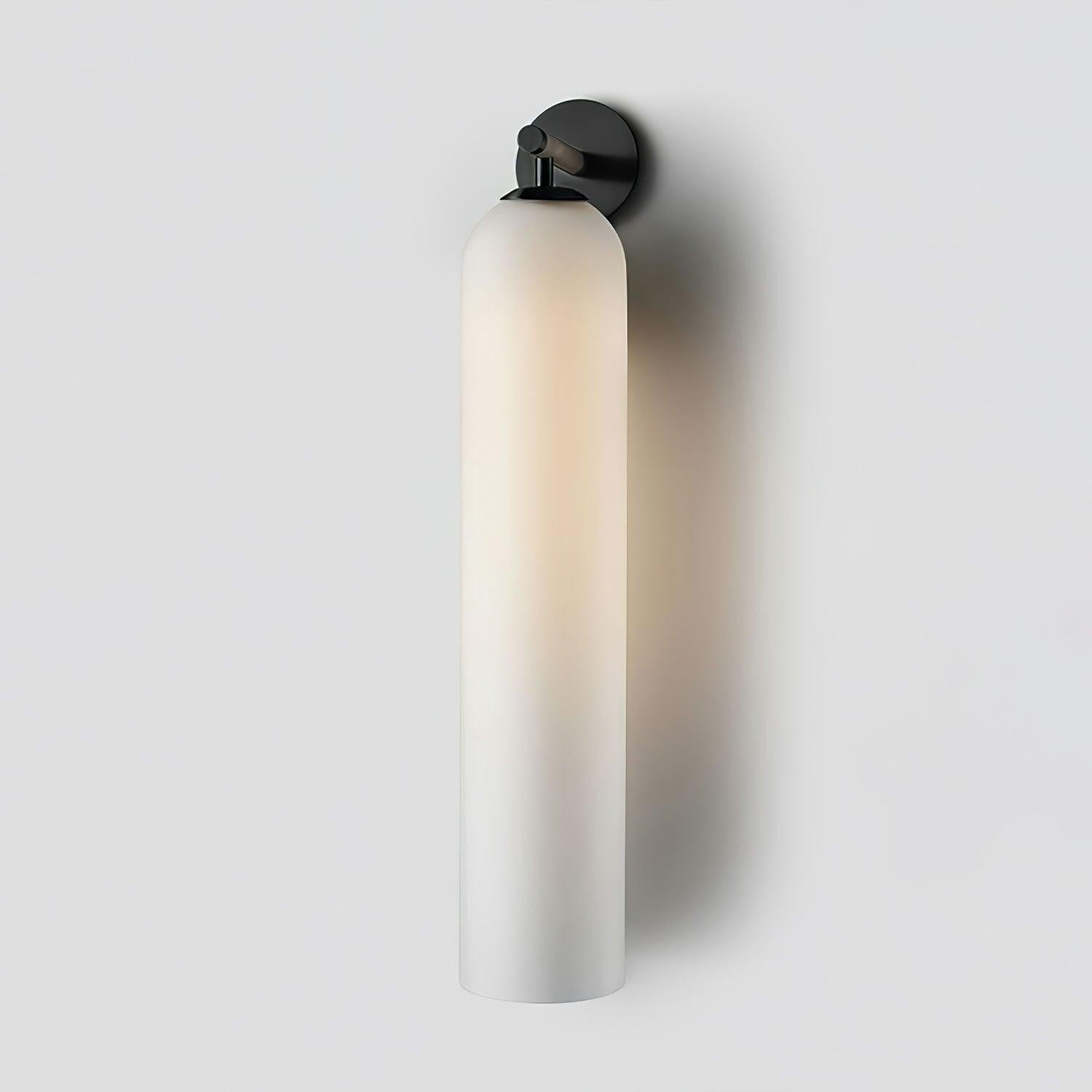 Cylindrical Art Glass Wall Light, Bedroom Wall Sconce, detail 9
