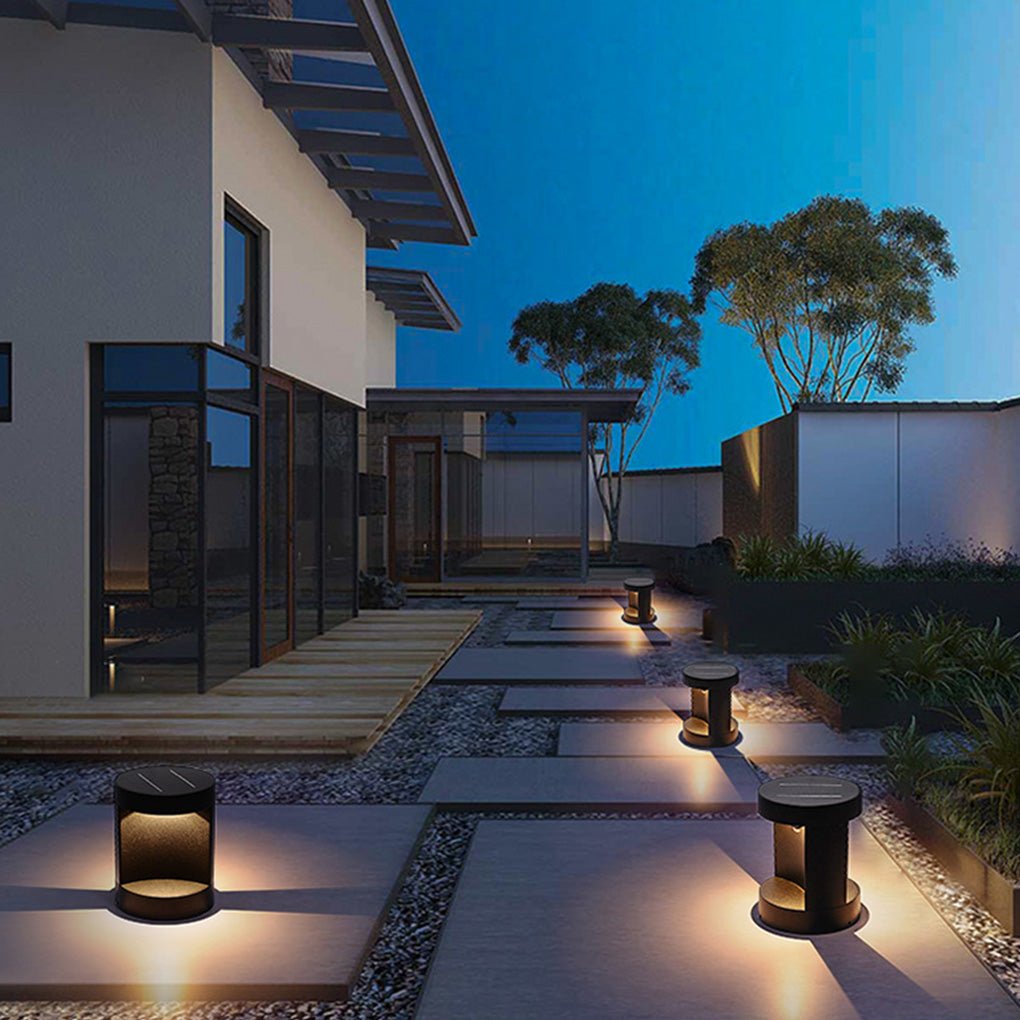 Cylindrical Exterior Lawn Courtyard Lamp Waterproof LED Landscape Lighting, Outdoor Wall Light, detail 3