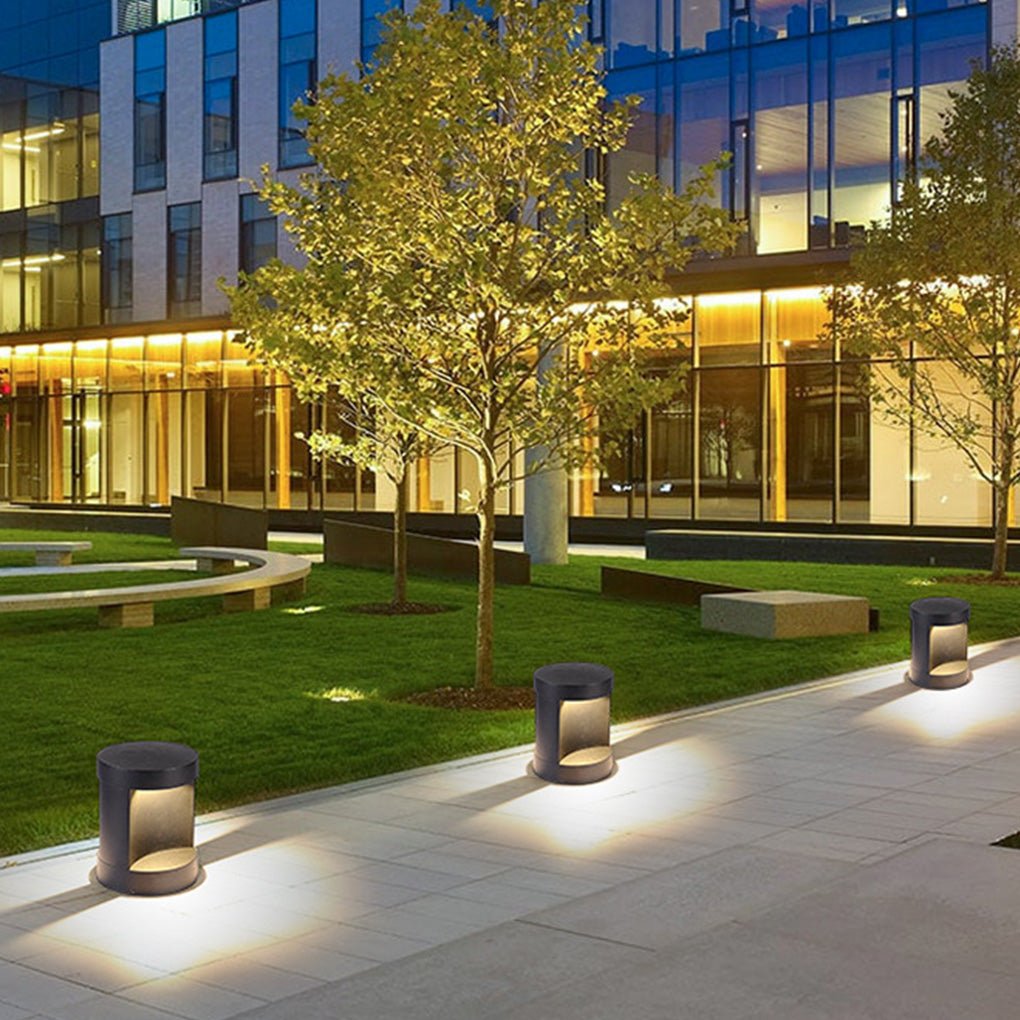 Cylindrical Exterior Lawn Courtyard Lamp Waterproof LED Landscape Lighting, Outdoor Wall Light, detail 2