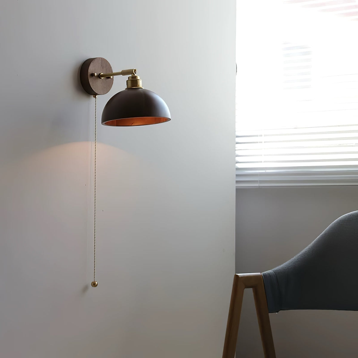 Rhett Pull Wall Light, Hardwired Wall Sconce, detail 11