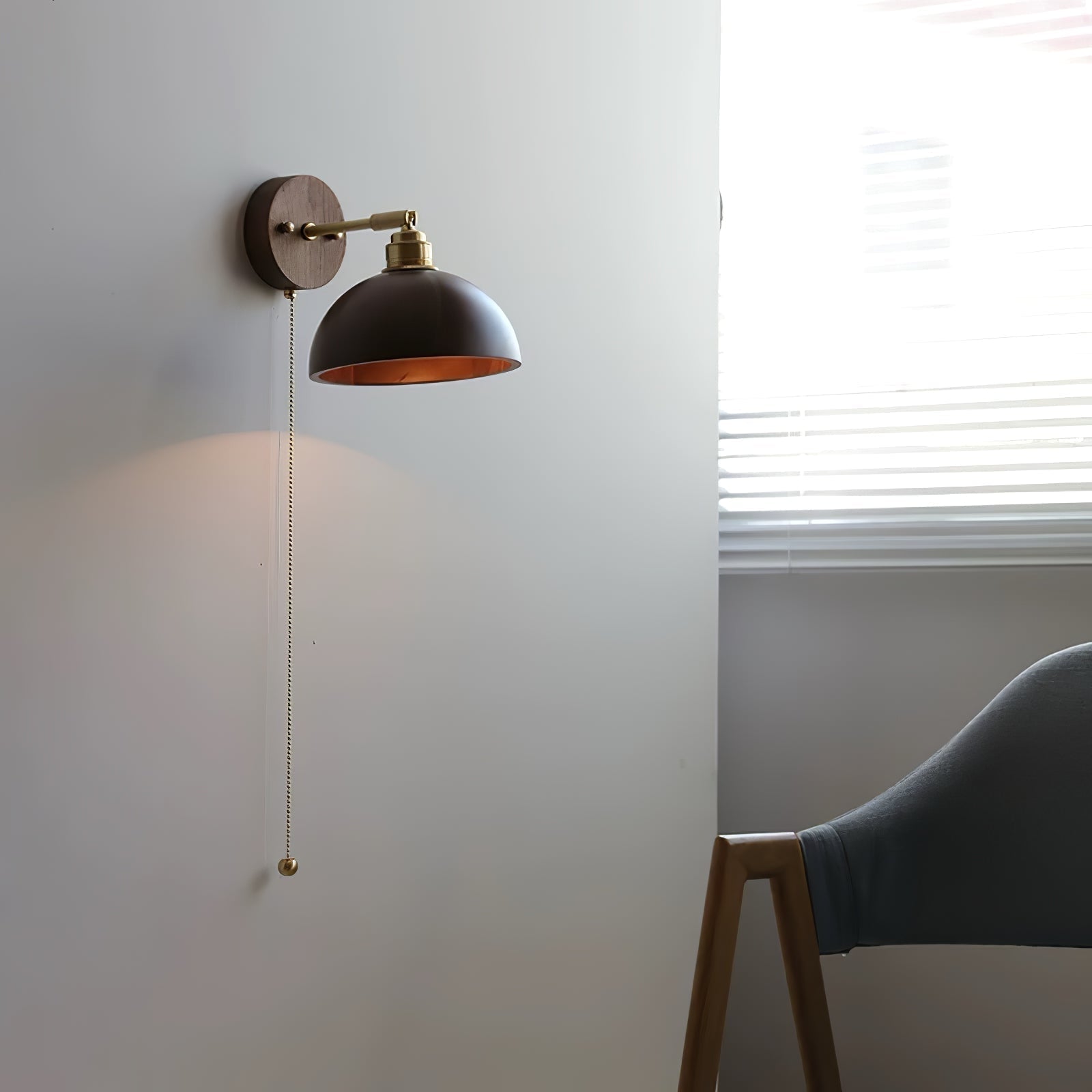 Rhett Pull Wall Light, Hardwired Wall Sconce, detail 11