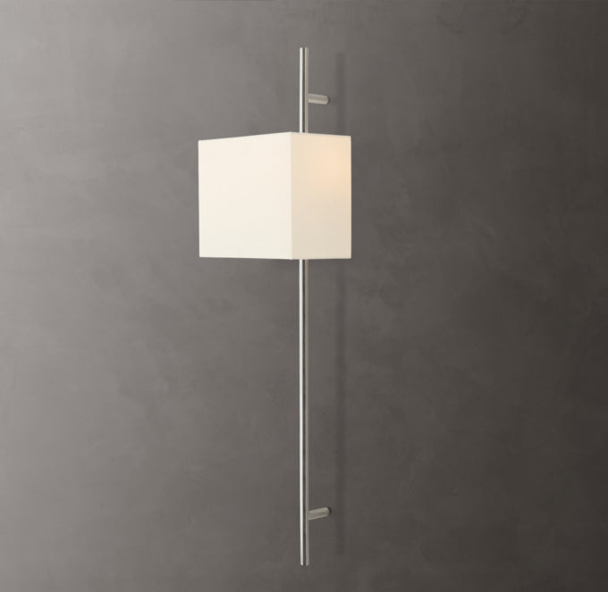 Vela Octagonal Bar Sconce - Box Shade, Bedroom Wall Sconce, detail 20