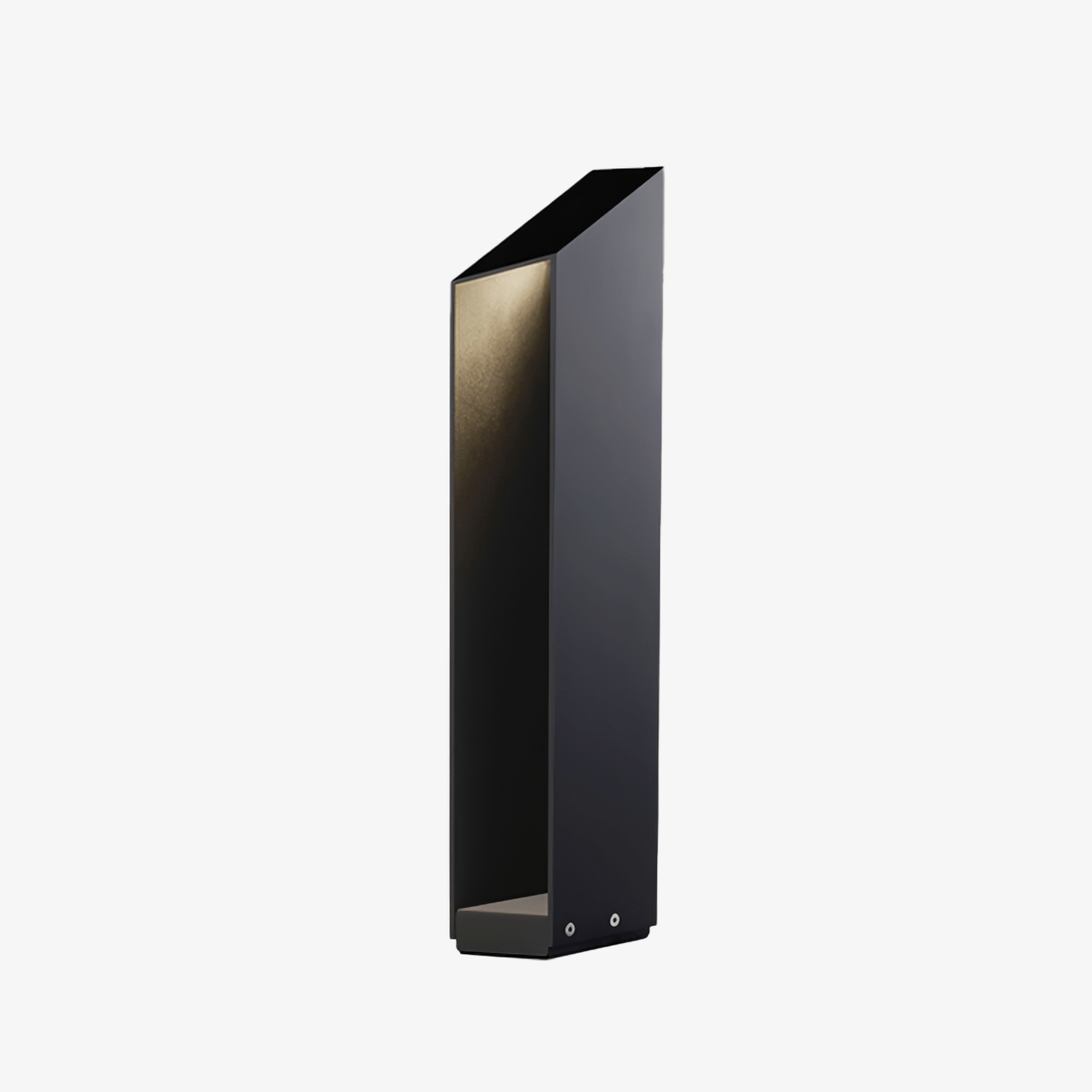 Shadow Peak Exterior Bollard Light, Outdoor Wall Light, Stainless steel, L 7 cm x W 14cm x H 26cm