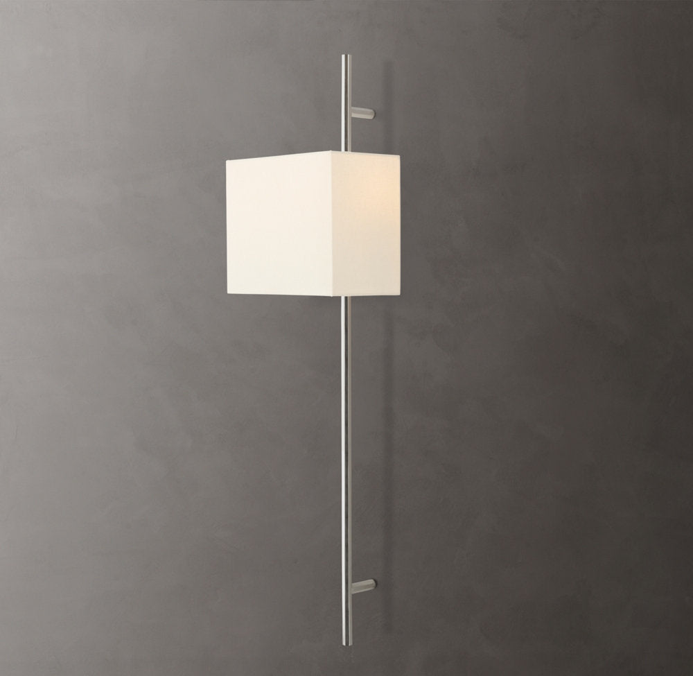 Vela Octagonal Bar Sconce - Box Shade, Bedroom Wall Sconce, detail 14