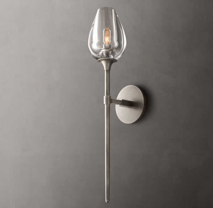 Tulip Grand Wall Light - 5"W x 7"D x 24"H, Bathroom Wall Sconce, detail 19