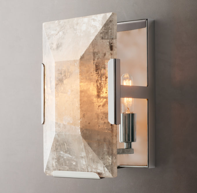 Harlow Calcite Wall Light, Bedroom Wall Sconce, detail 18