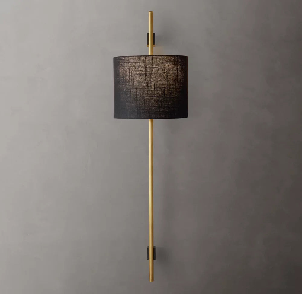 Vela Circular Bar Sconce - Circular Shade, Bedroom Wall Sconce, detail 6