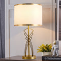 Contemporary Dimmable Table Light – Creative Lighting for Living Room & Bedroom, Bedside Table Lamp, Iron Lamp Body + Fabric, Diameter 30 cm