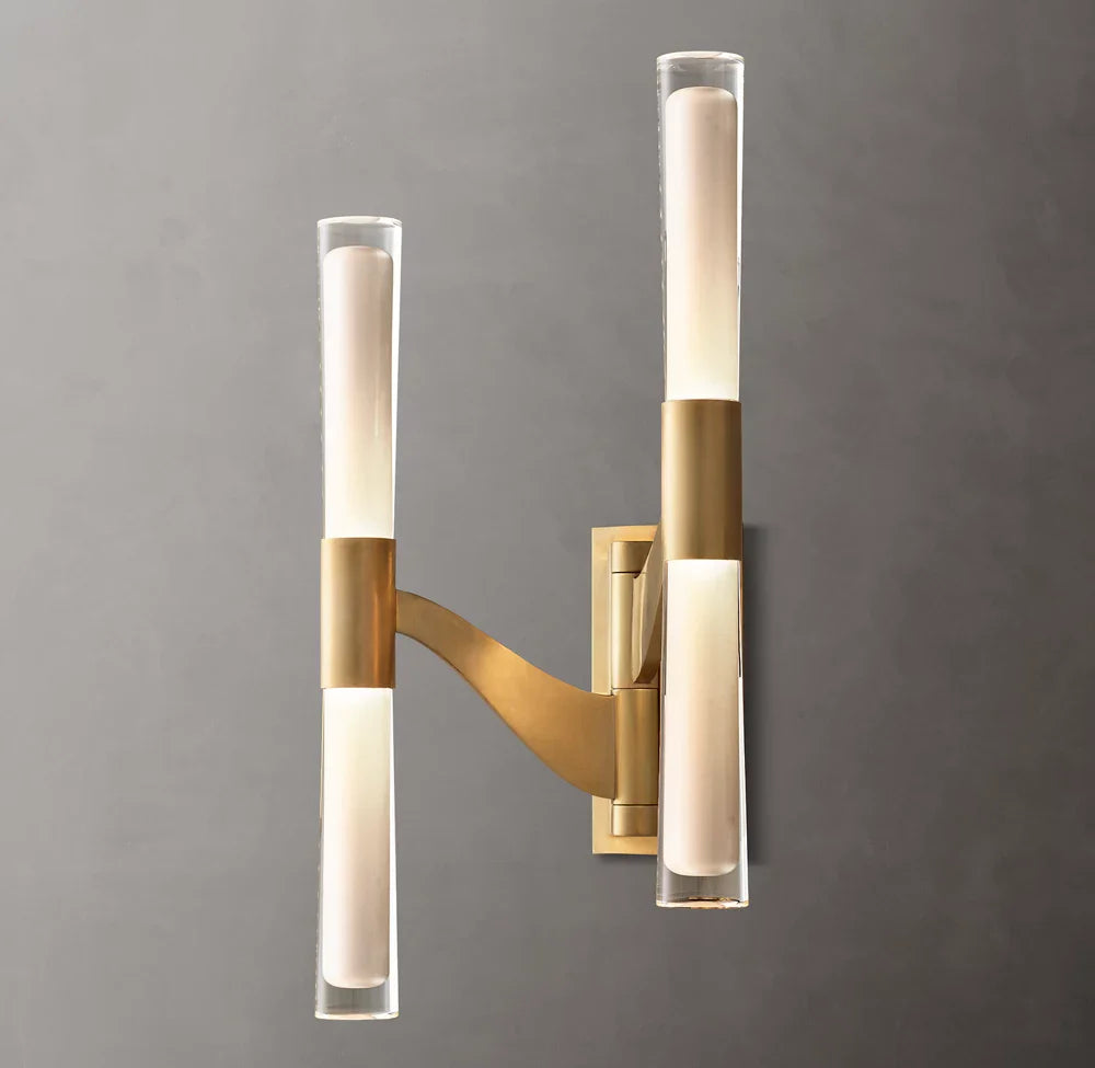 Brenta Double Articulating Wall Light, Bathroom Wall Sconce, detail 2