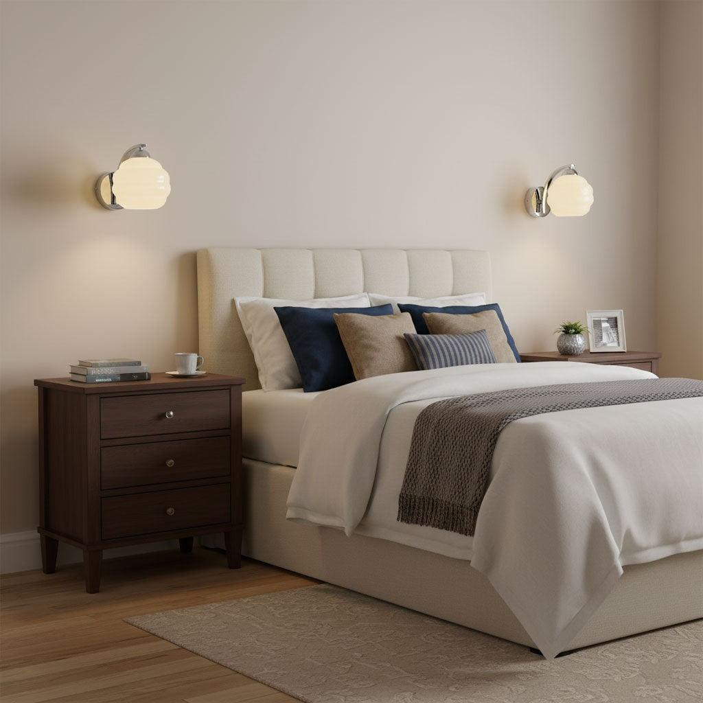 Deco Revival Wall Light, Bedroom Wall Sconce, detail 12