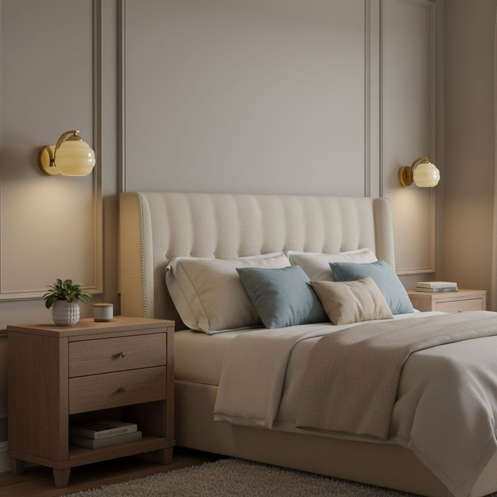 Deco Revival Wall Light, Bedroom Wall Sconce, detail 8