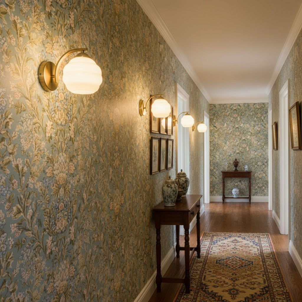 Deco Revival Wall Light, Bedroom Wall Sconce, detail 9