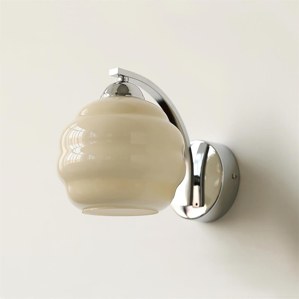 Decora Vintage Glass Wall Light, Bedroom Wall Sconce, detail 4