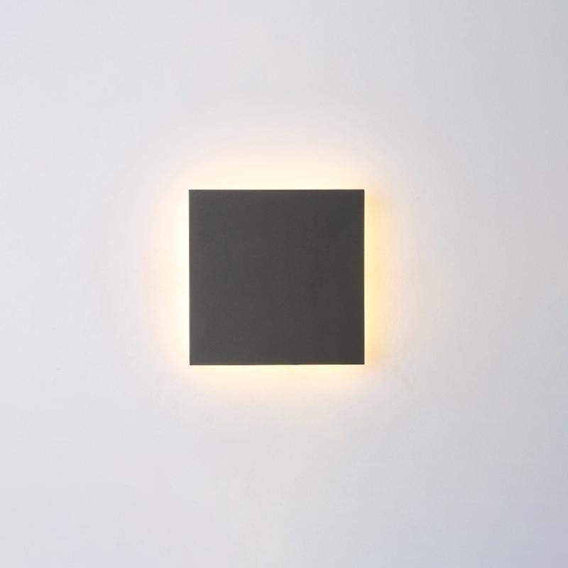 Contemporary Waterproof LED Exterior Wall Fixtures in Flat and Square Designs, Outdoor Wall Light, detail 8