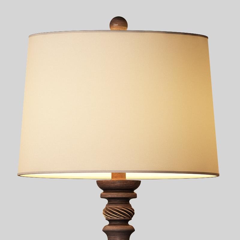 24 inch Rustic Bronze Resin Traditional Table Light, Bedside Table Lamp, detail 8