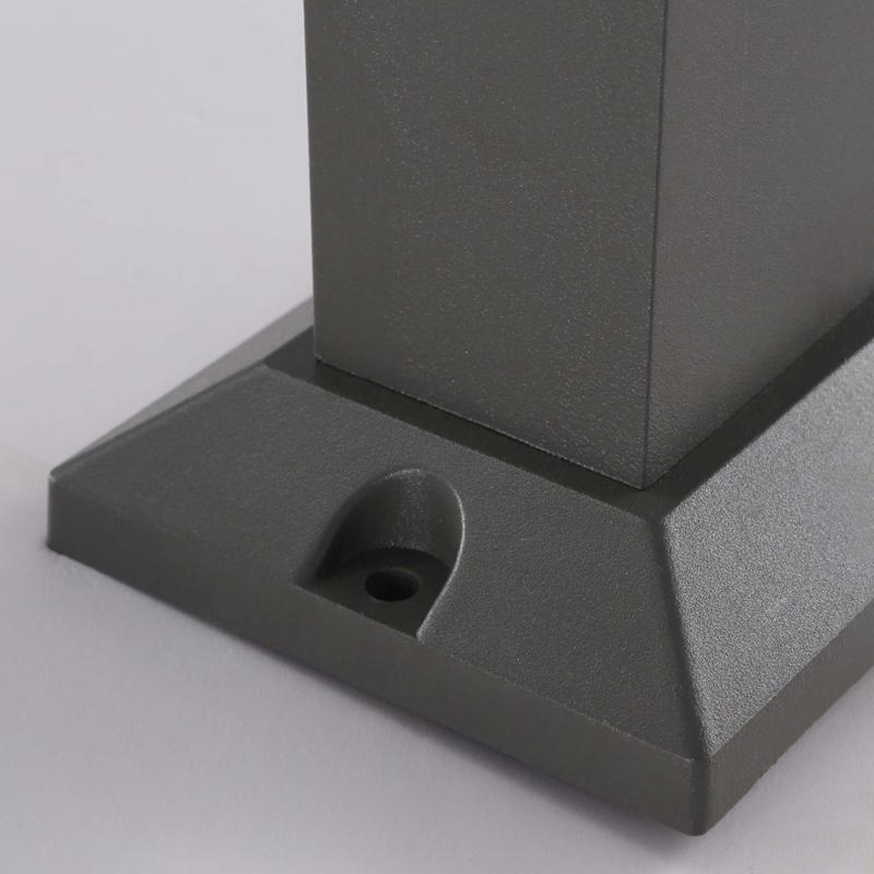 Square LED Waterproof Aluminum Black Clean-Lined Exterior Light Pathway Lights, Outdoor Wall Light, detail 10