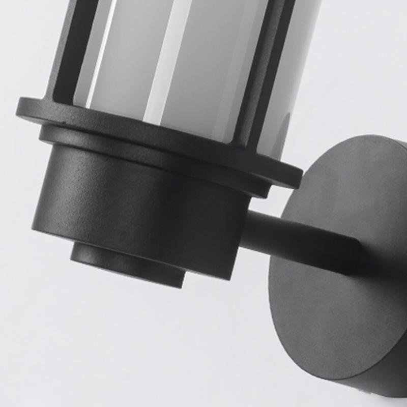 Top Hats Shape Aluminum LED Waterproof Black Retro Exterior Wall Fixtures, Outdoor Wall Light, detail 8