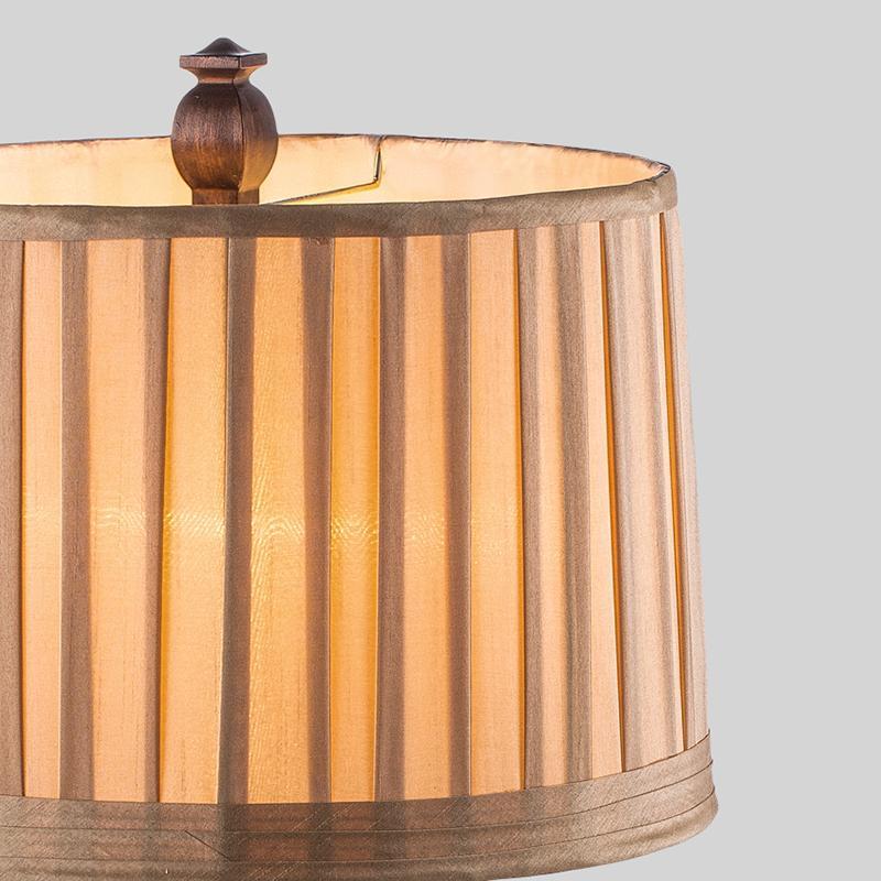 Stripe Drum Shade Antique Rustic Style Tower Table Light, Bedside Table Lamp, detail 9