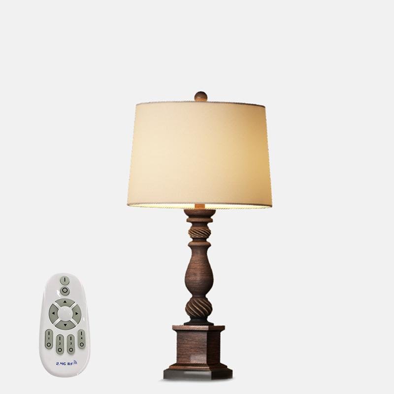 24 inch Rustic Bronze Resin Traditional Table Light, Bedside Table Lamp, detail 7