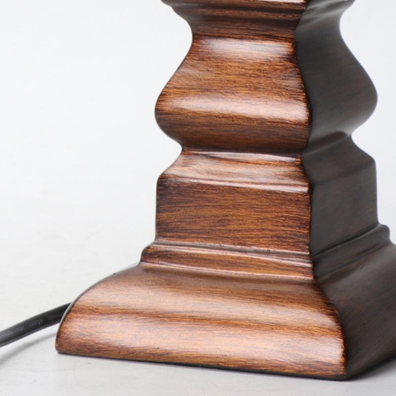 Stripe Drum Shade Antique Rustic Style Tower Table Light, Bedside Table Lamp, detail 10