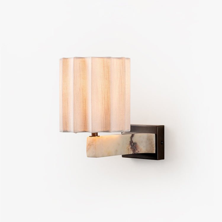 Textured Shade Wall Light, Hardwired Wall Sconce, Metal, Dia 25cm x H 23cm