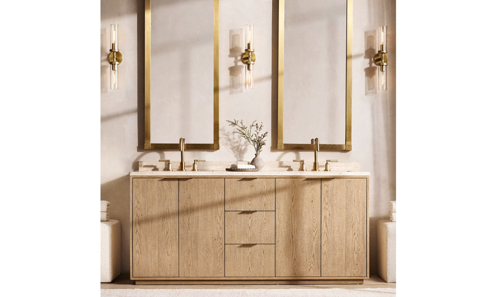 Lambeth Knurled Linear Wall Light, Bathroom Wall Sconce, detail 9