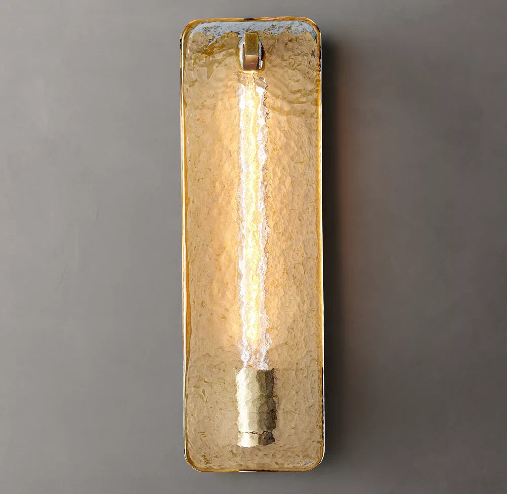 Calamette Glass Wall Light, Bathroom Wall Sconce, detail 5