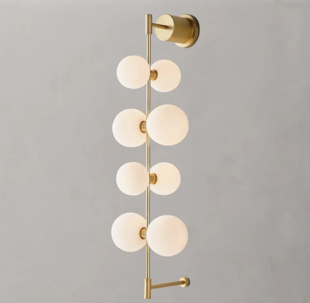 Contemporary Rail Sconce, Hardwired Wall Sconce, Dimensions Overall: 9"