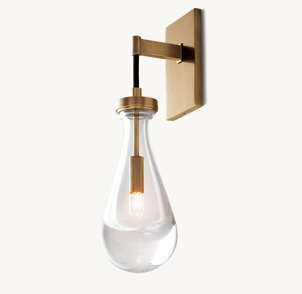Rain Wall Light, Bedroom Wall Sconce, detail 6