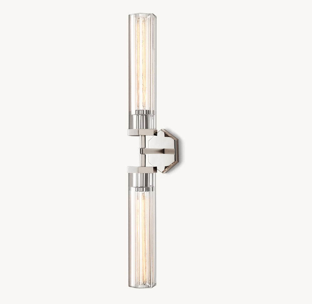 Lambeth Hexagonal Grand Linear Wall Light, Bathroom Wall Sconce, detail 19