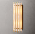 San Marco Alabaster Grand Box Sconce, Bedroom Wall Sconce, Dimensions Overall: 9"